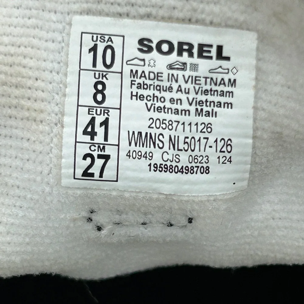 Sorel Ona Rmx Glacy Low Sea Salt White Waterproof Platform Sneaker NL5017-126 10